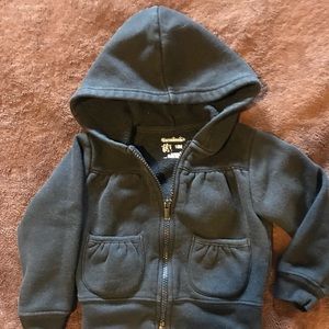 Toddler Girls’ Black Hoodie